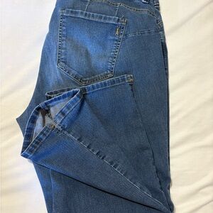 Vintage America Blue Cropped Leg Jeans